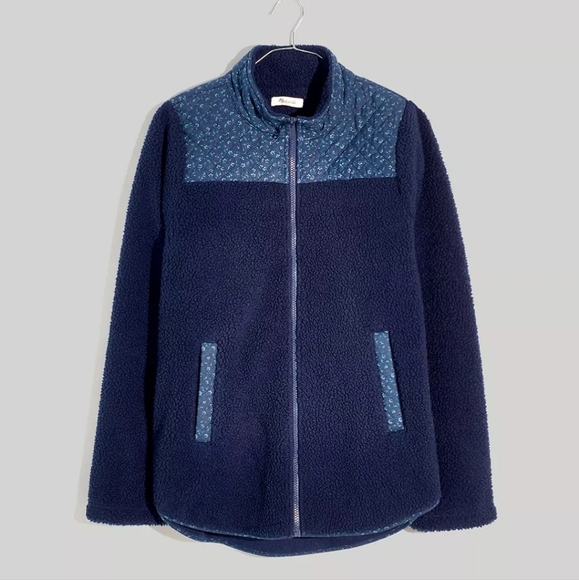 MADEWELL New Sherpa Zip-Front Fall Jacket - Picture 4 of 4